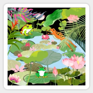 tropical frog Sticker